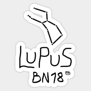 Lupus Constellation by BN18 Sticker